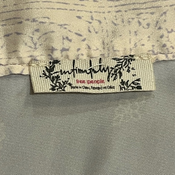 Free People 1 Thing Halter Tank Paisley Lilac Purple Floral Print Tie Bodysuit S - Picture 12 of 12